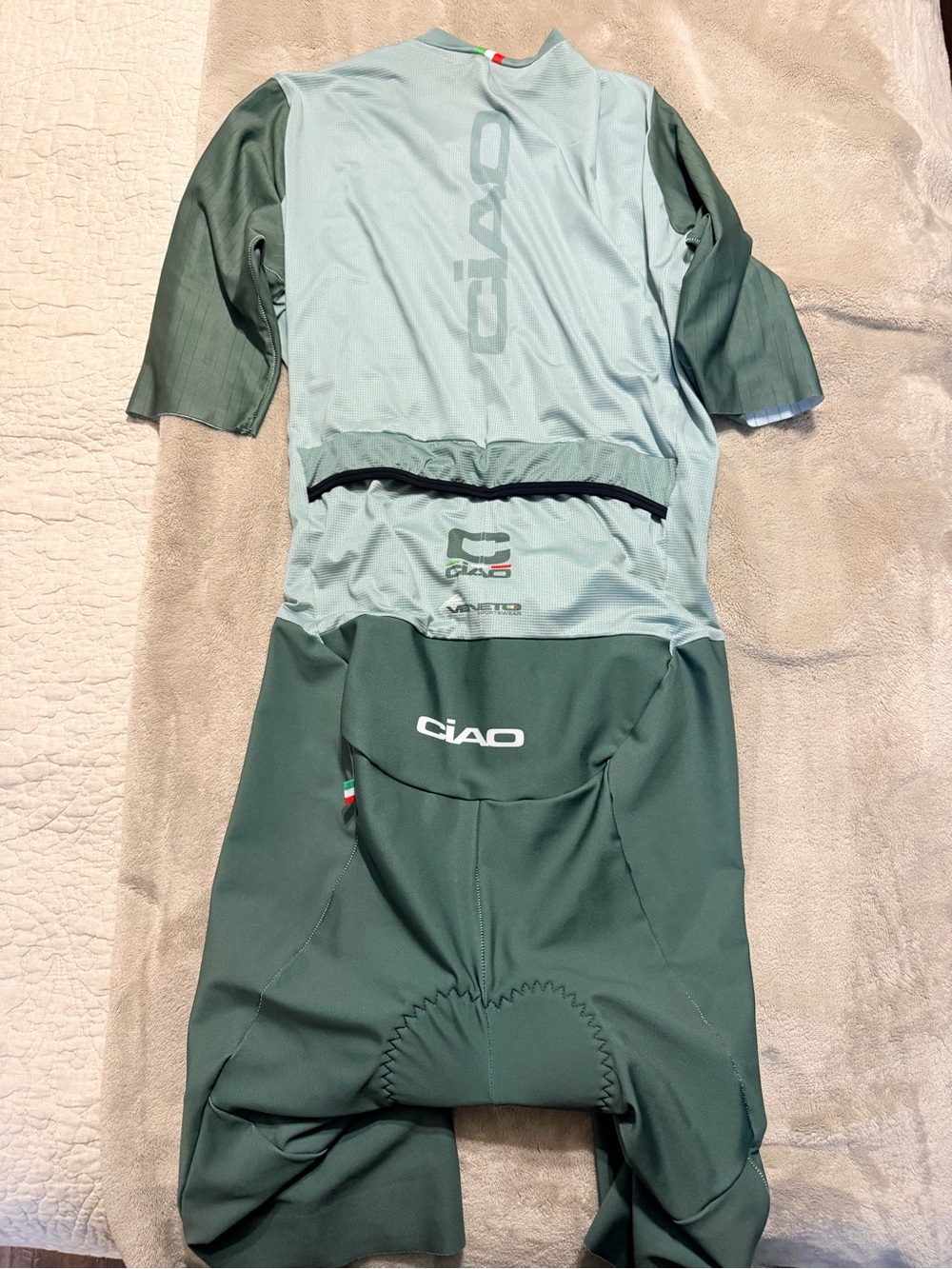 Men's CIAO Tri  Suit in Sage Green